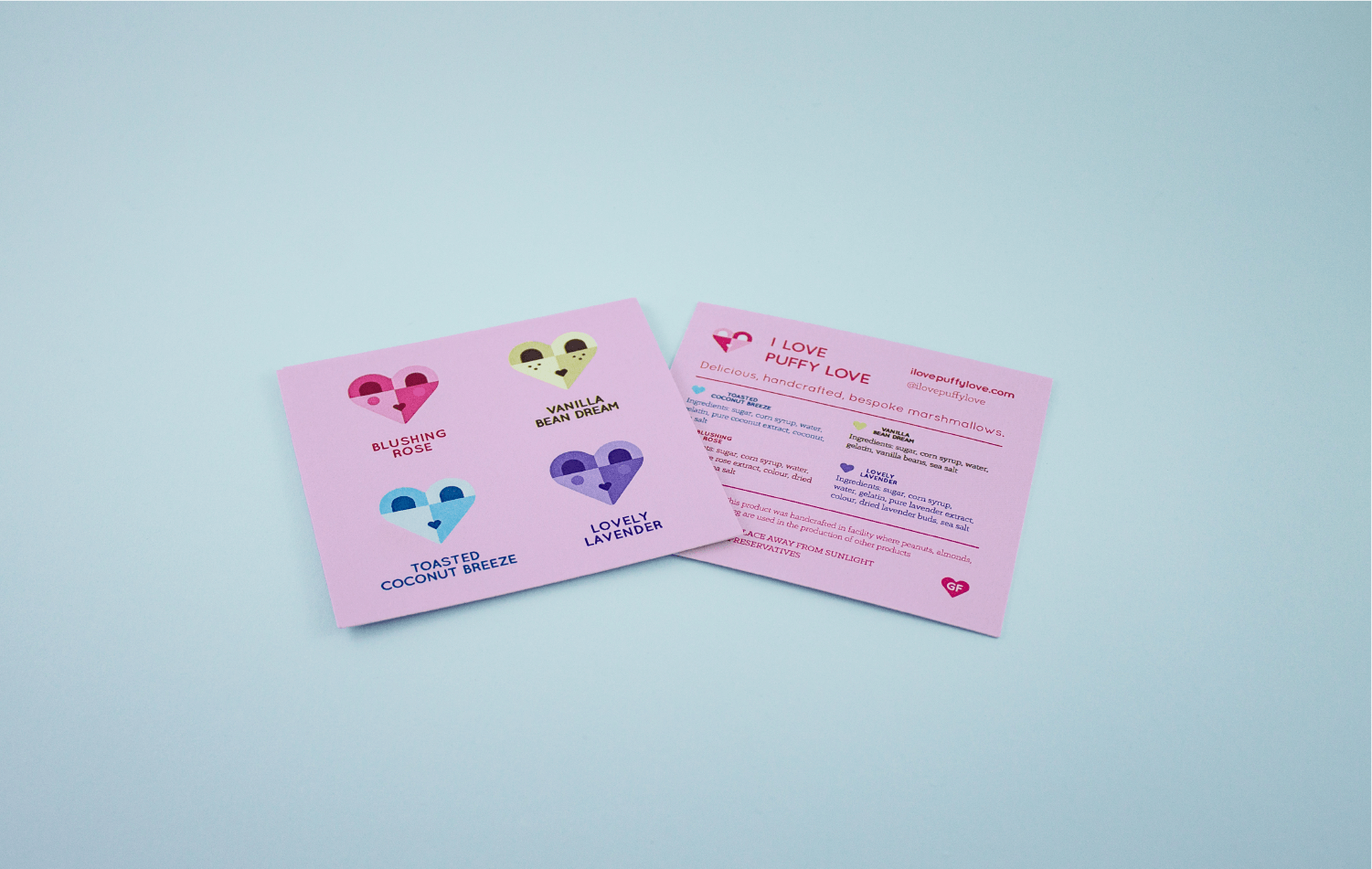 four flavour card layout